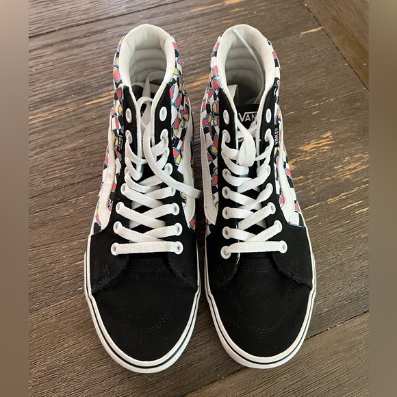 WOMEN'S VANS FILMORE HI CHECKER SKATE SHOES size 7.5 - Picture 2 of 8